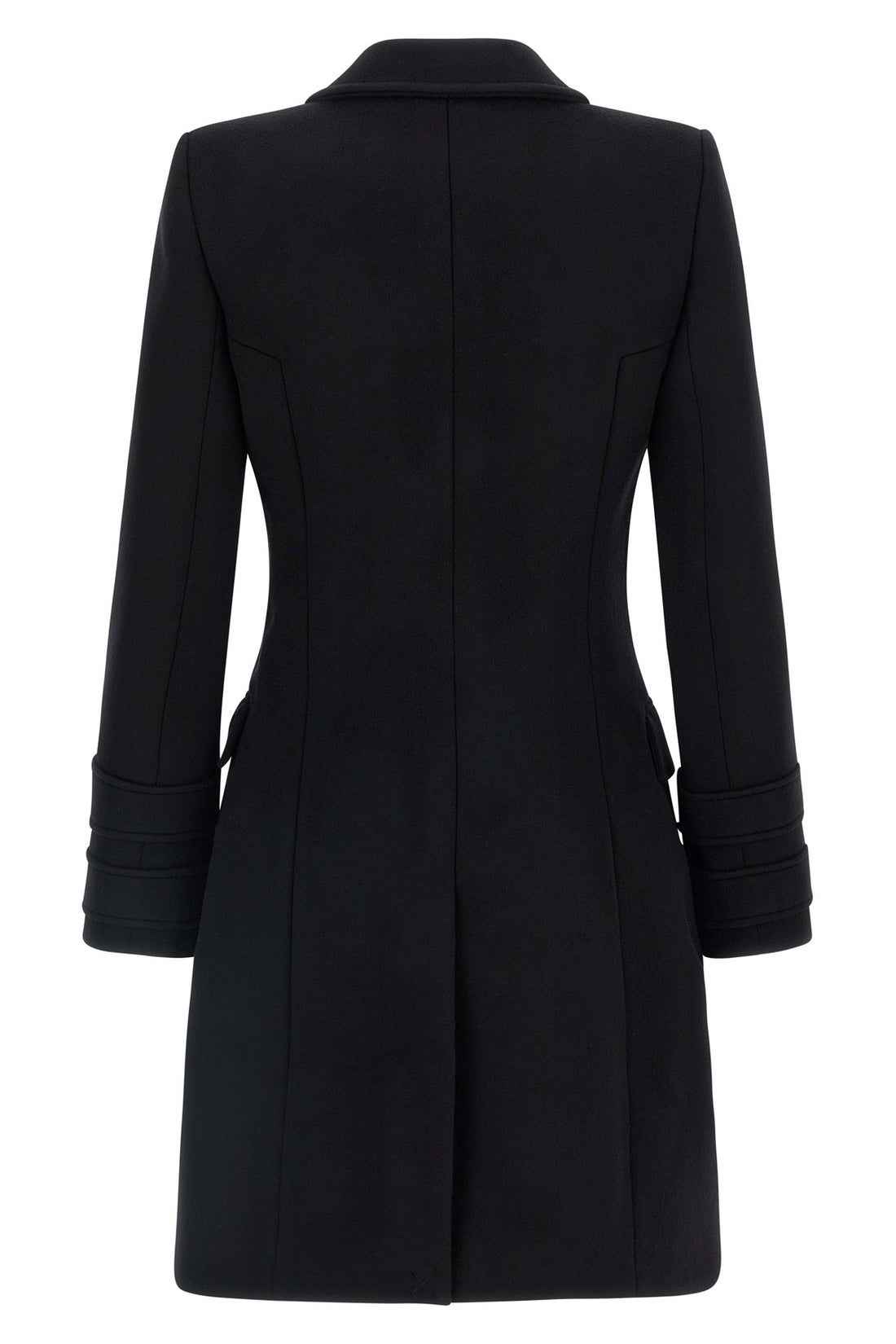 BALMAIN 36 10 bottoni double-breasted wool and cashmere coat