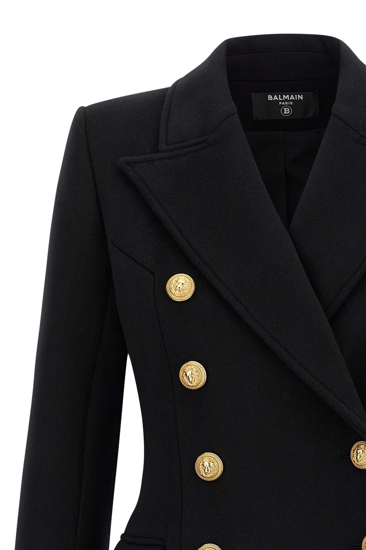 10 bottoni double-breasted wool and cashmere coat