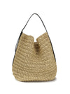 paper raffia tote shoulder bag