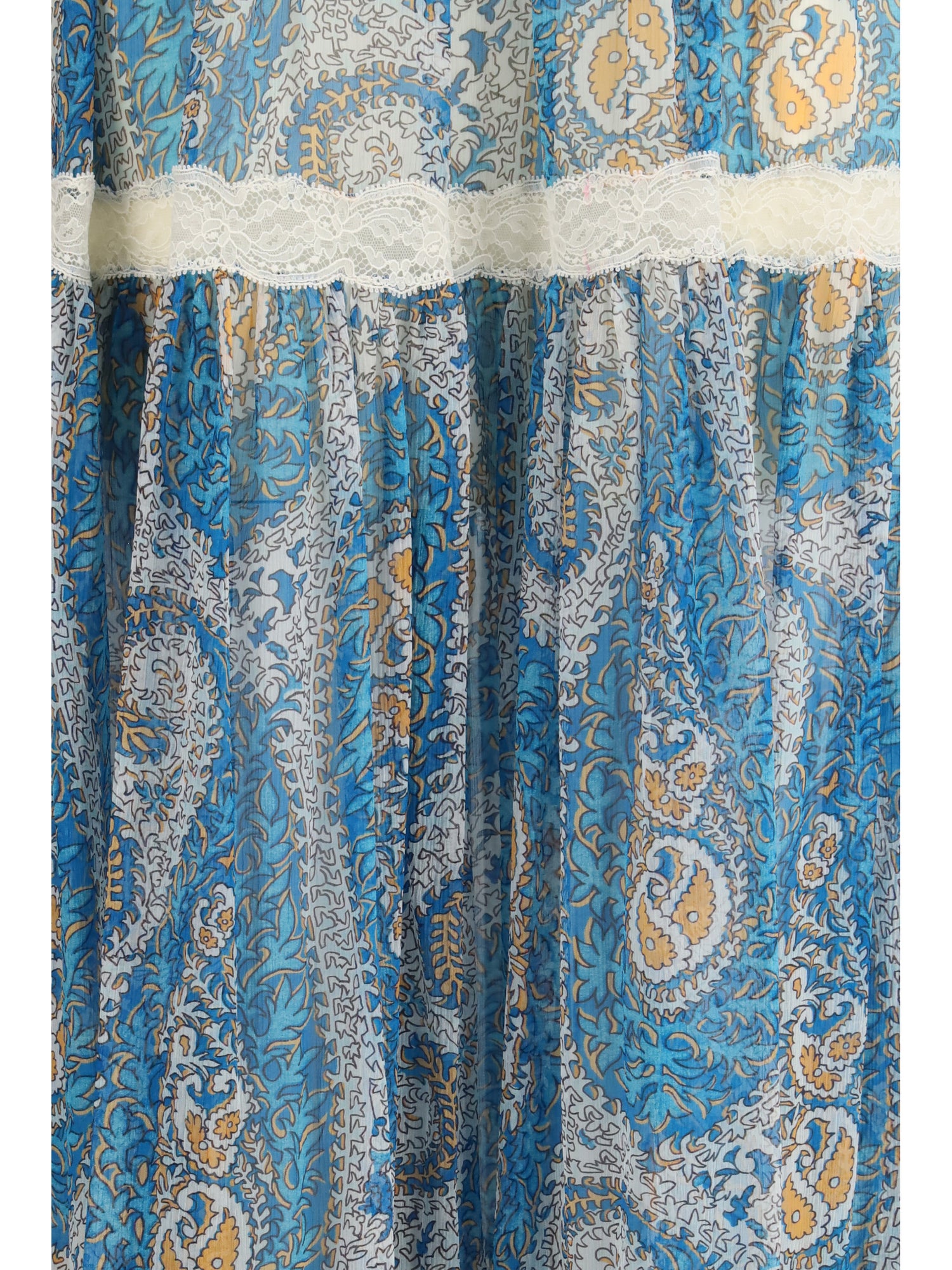 ETRO 40 silk crepon maxi skirt