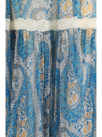 ETRO 40 silk crepon maxi skirt