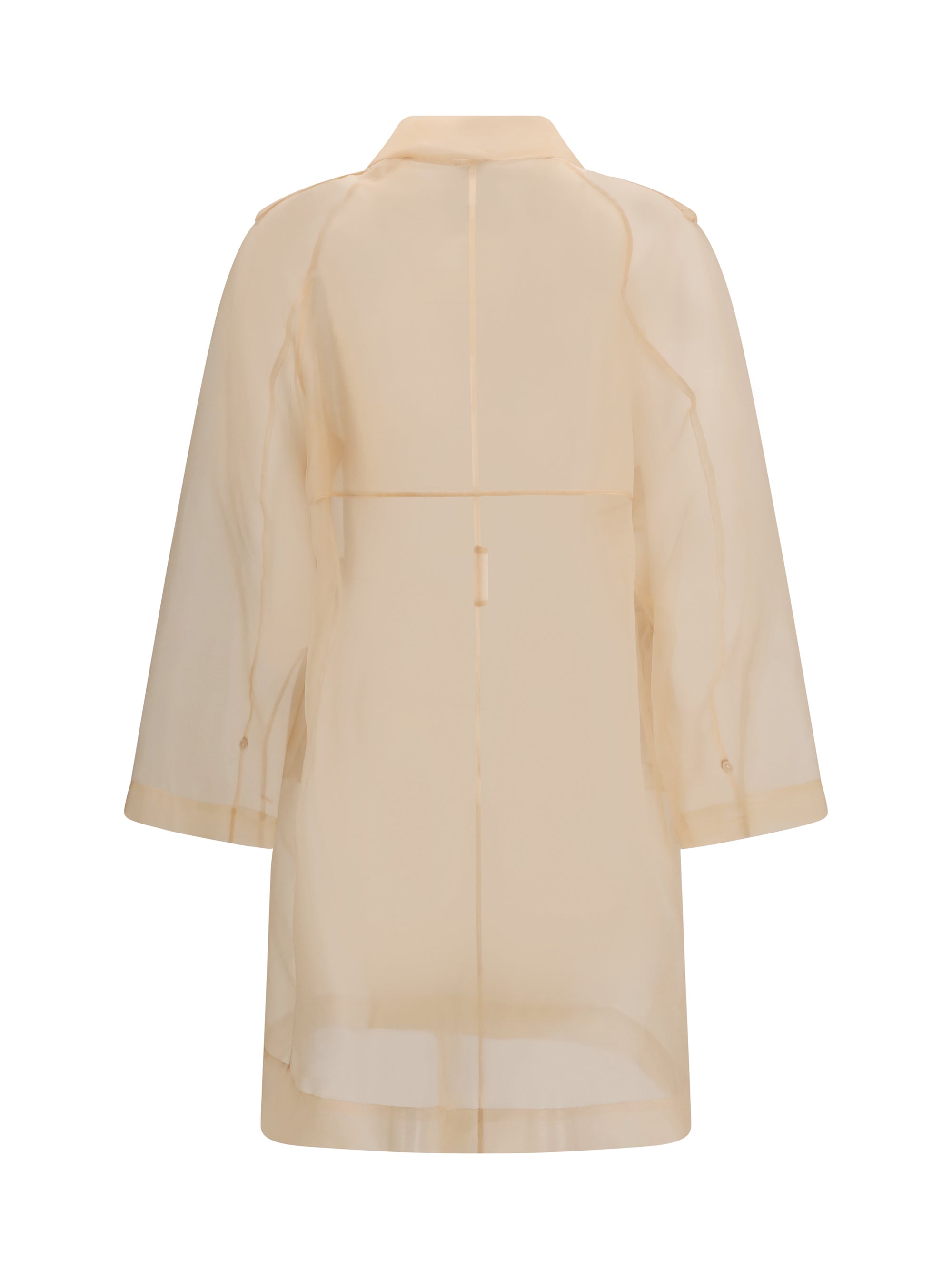 silk trench coat