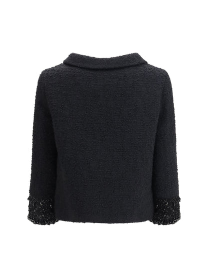 VALENTINO 42 tweed virgin wool jacket