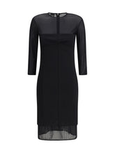 PINKO 40 knee-length dress with sheer inserts