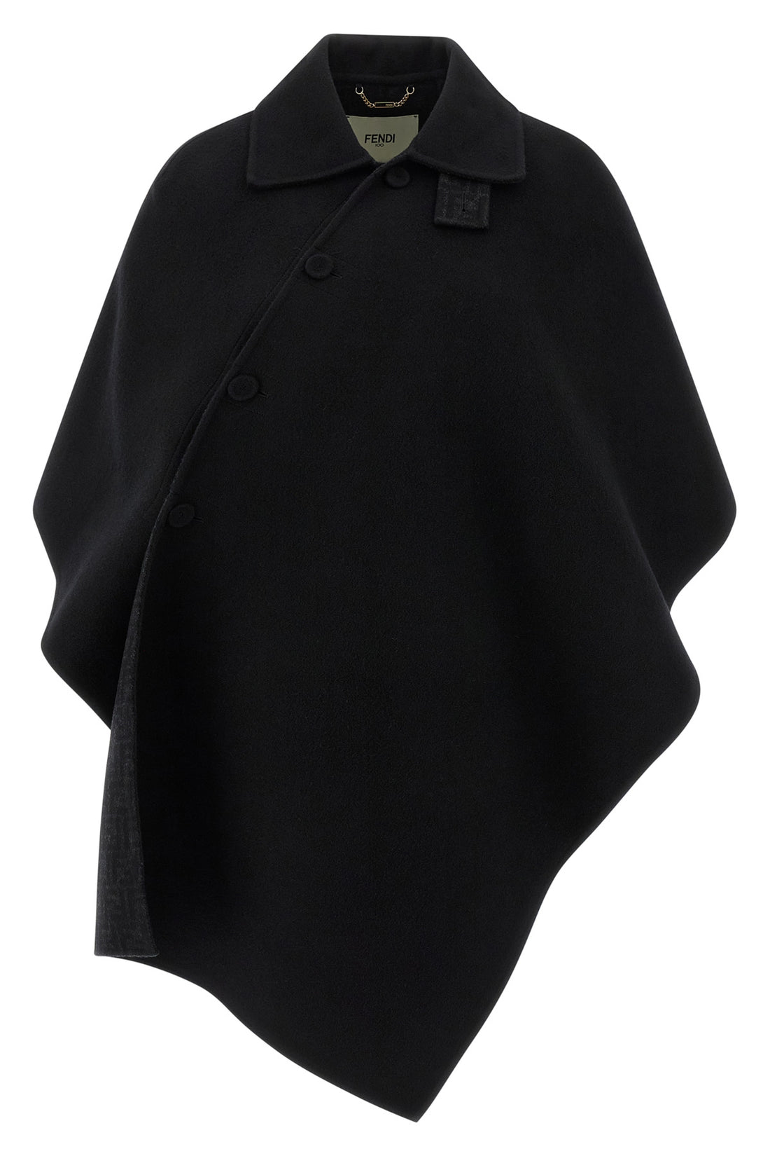 FENDI 40 short double wool wool cape