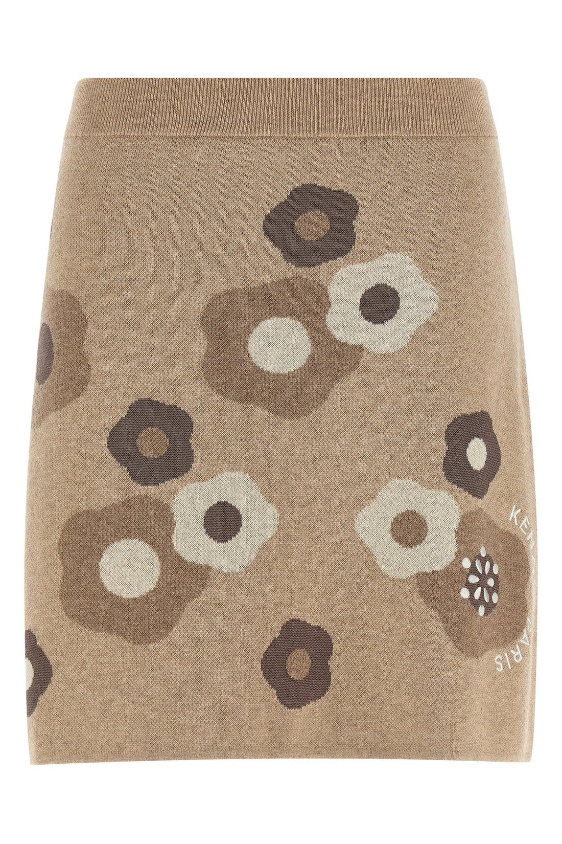 KENZO S hana dots cotton and wool blend miniskirt