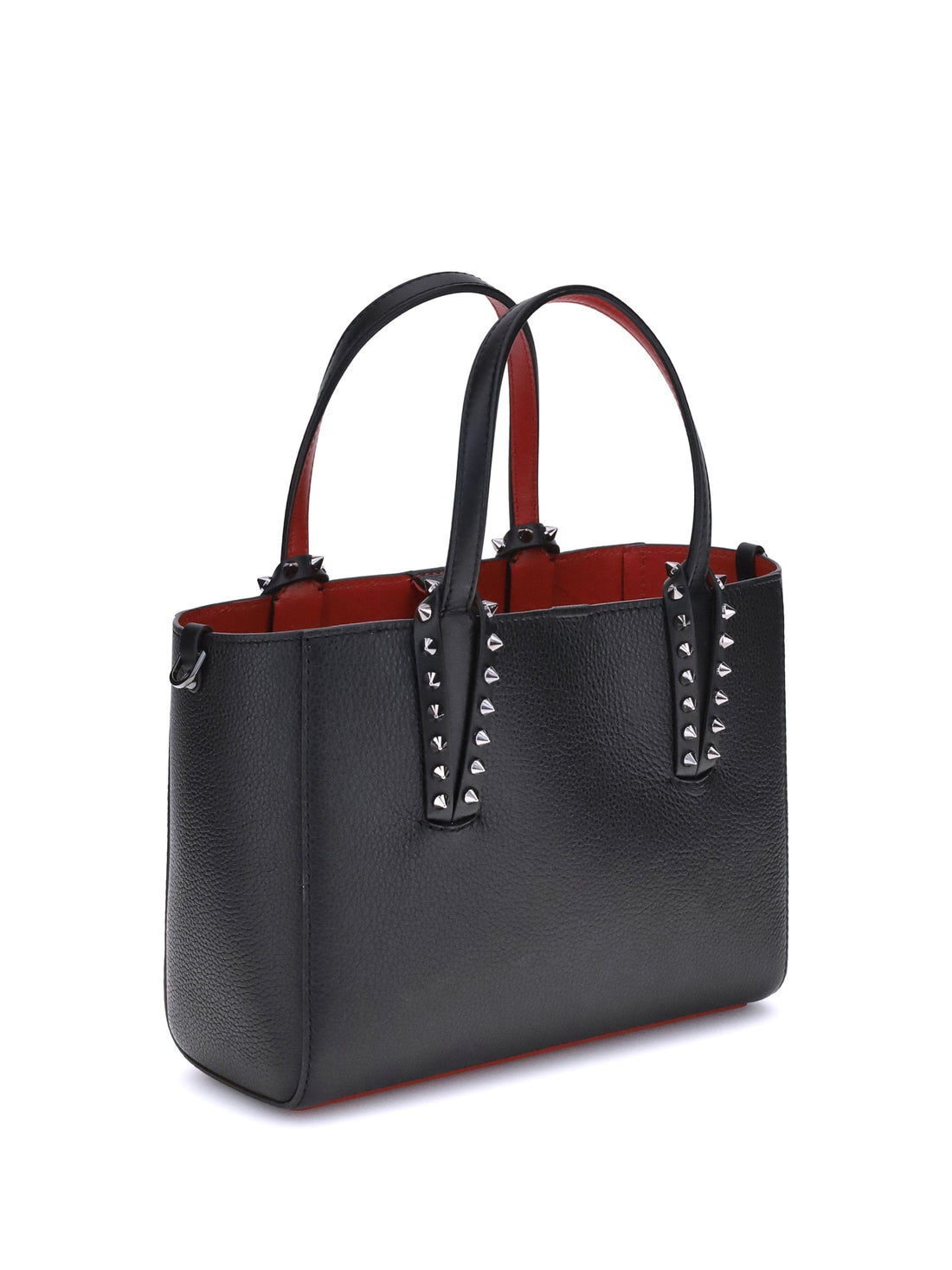 studded leather tote bag