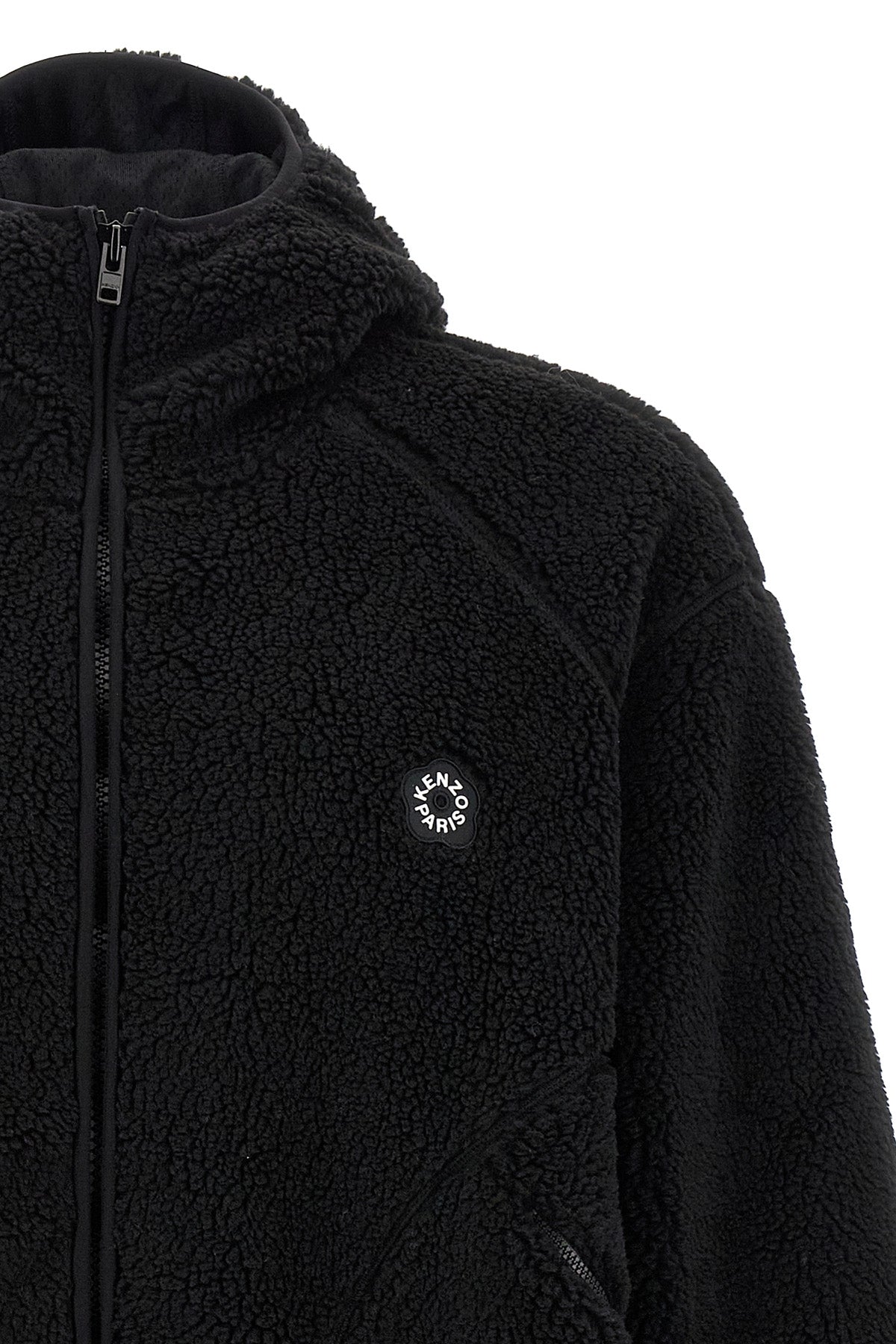 teddy-effect hoodie