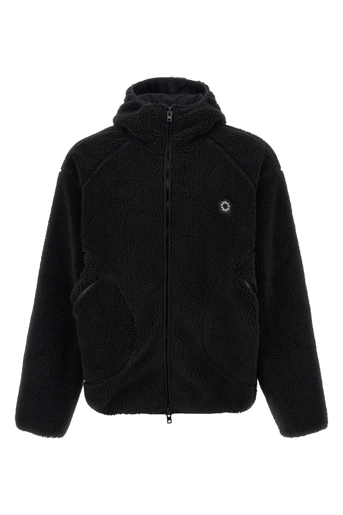 teddy-effect hoodie