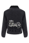 japanese stone bleach wash denim jacket