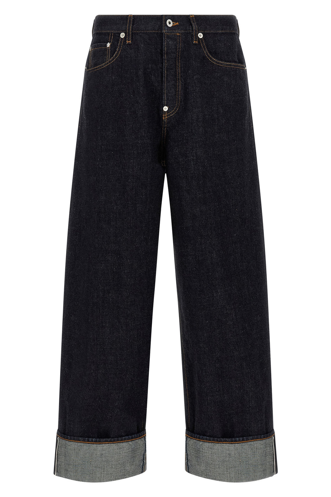 KENZO 30 turn up jeans in cotton denim