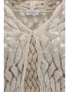 openwork sequin cardigan
