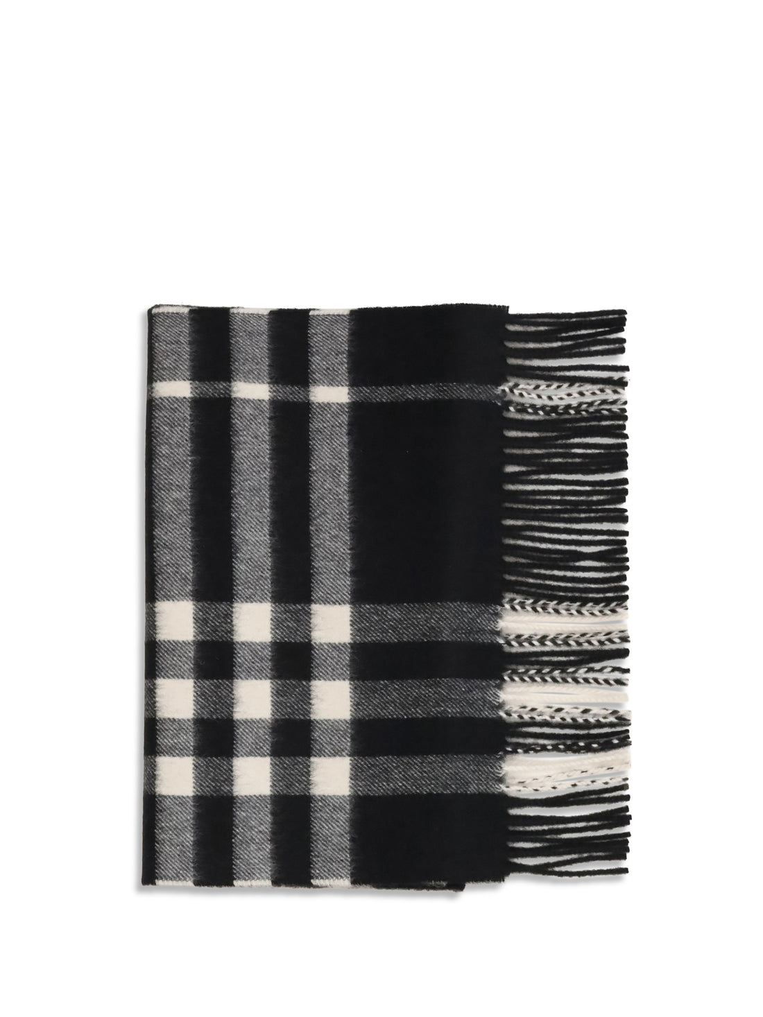 BURBERRY OS embroidered cashmere scarf 