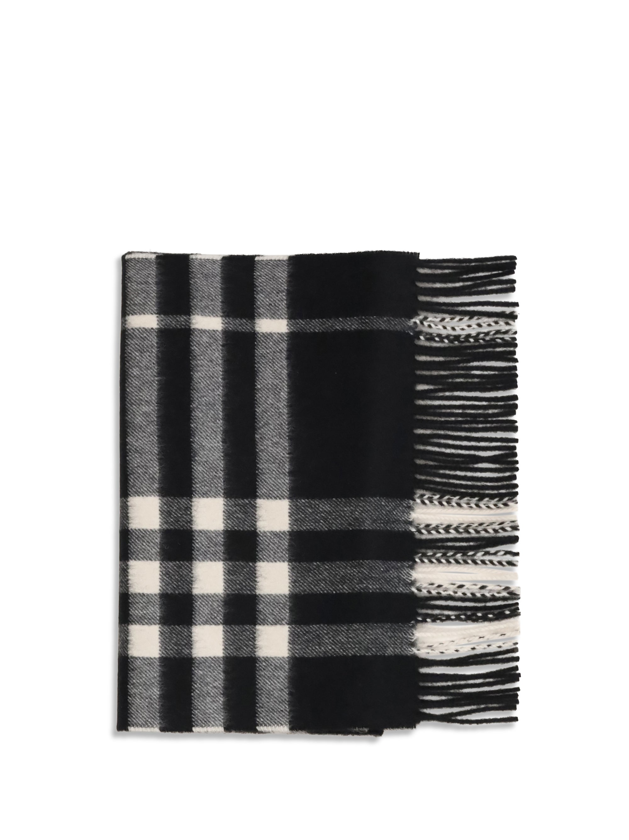 BURBERRY OS embroidered cashmere scarf 