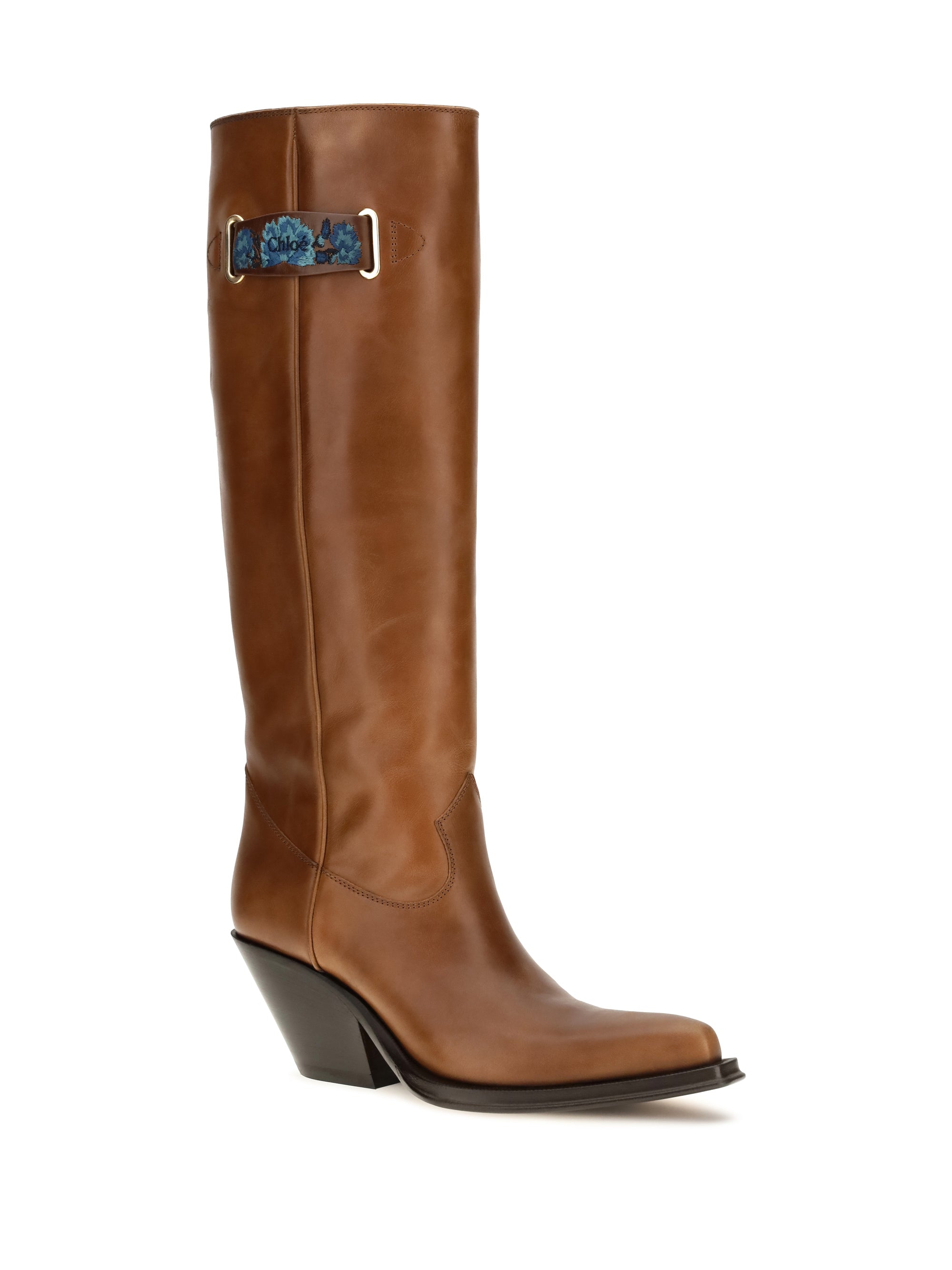 azelan over-the-knee leather boots