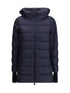 HERNO 40 hooded down jacket in dark blue