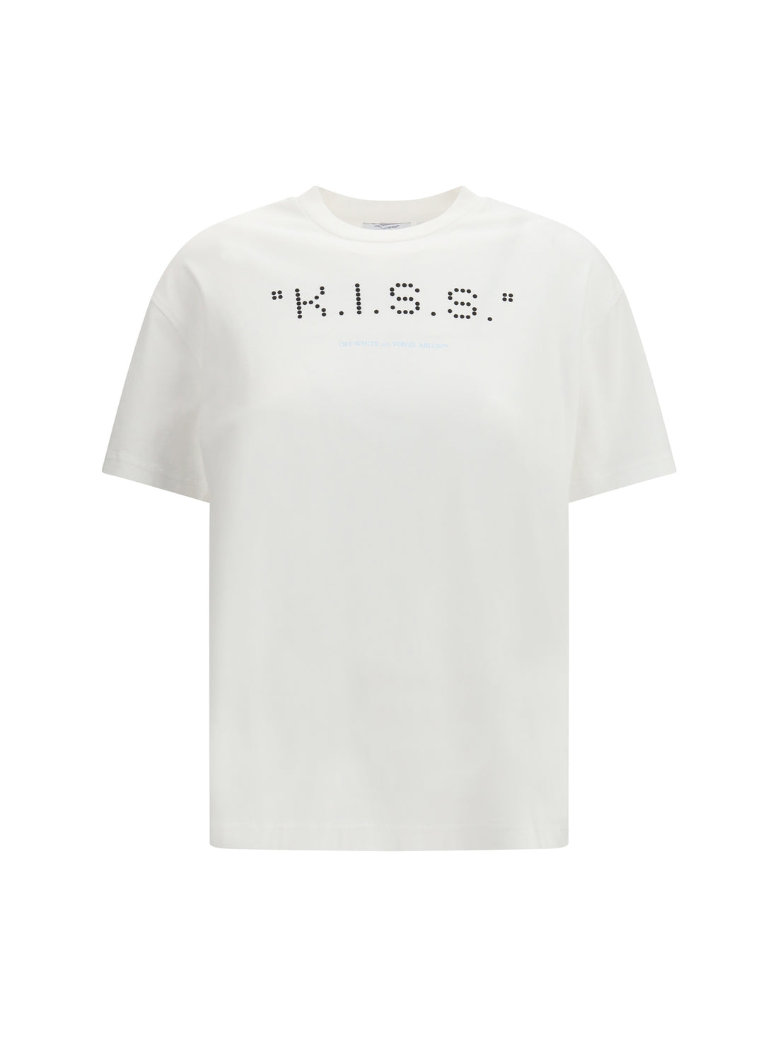 OFF-WHITE L kiss quote t-shirt 