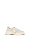 viv' skate leather sneakers with embroderies details