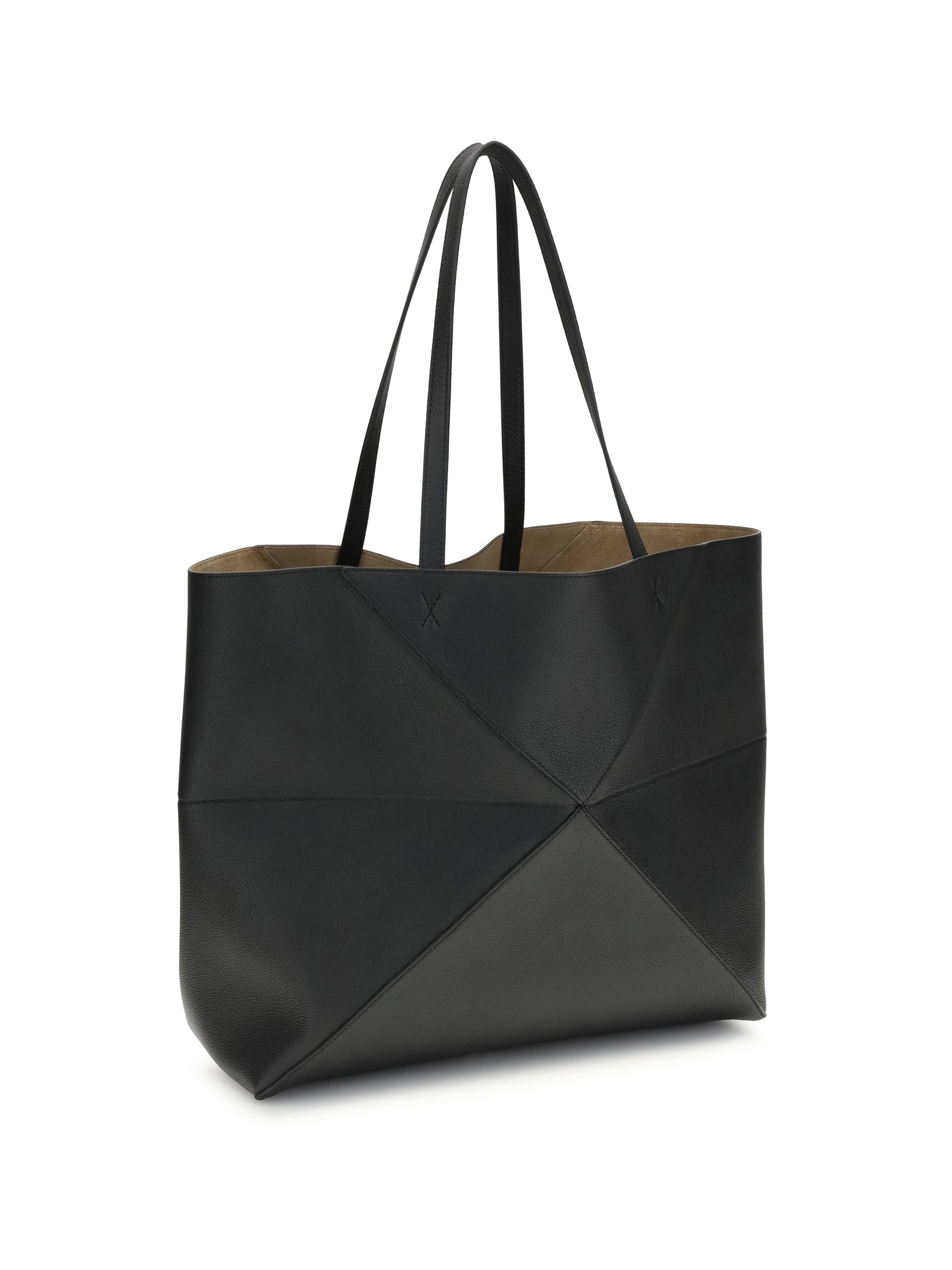 large horizontal puzzle fold tote