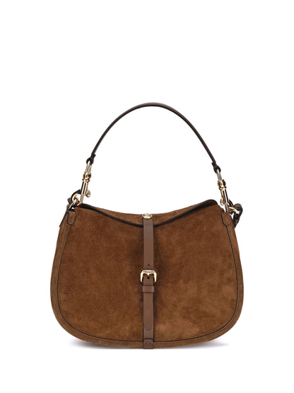 ETRO OS suede pony shoulder bag 