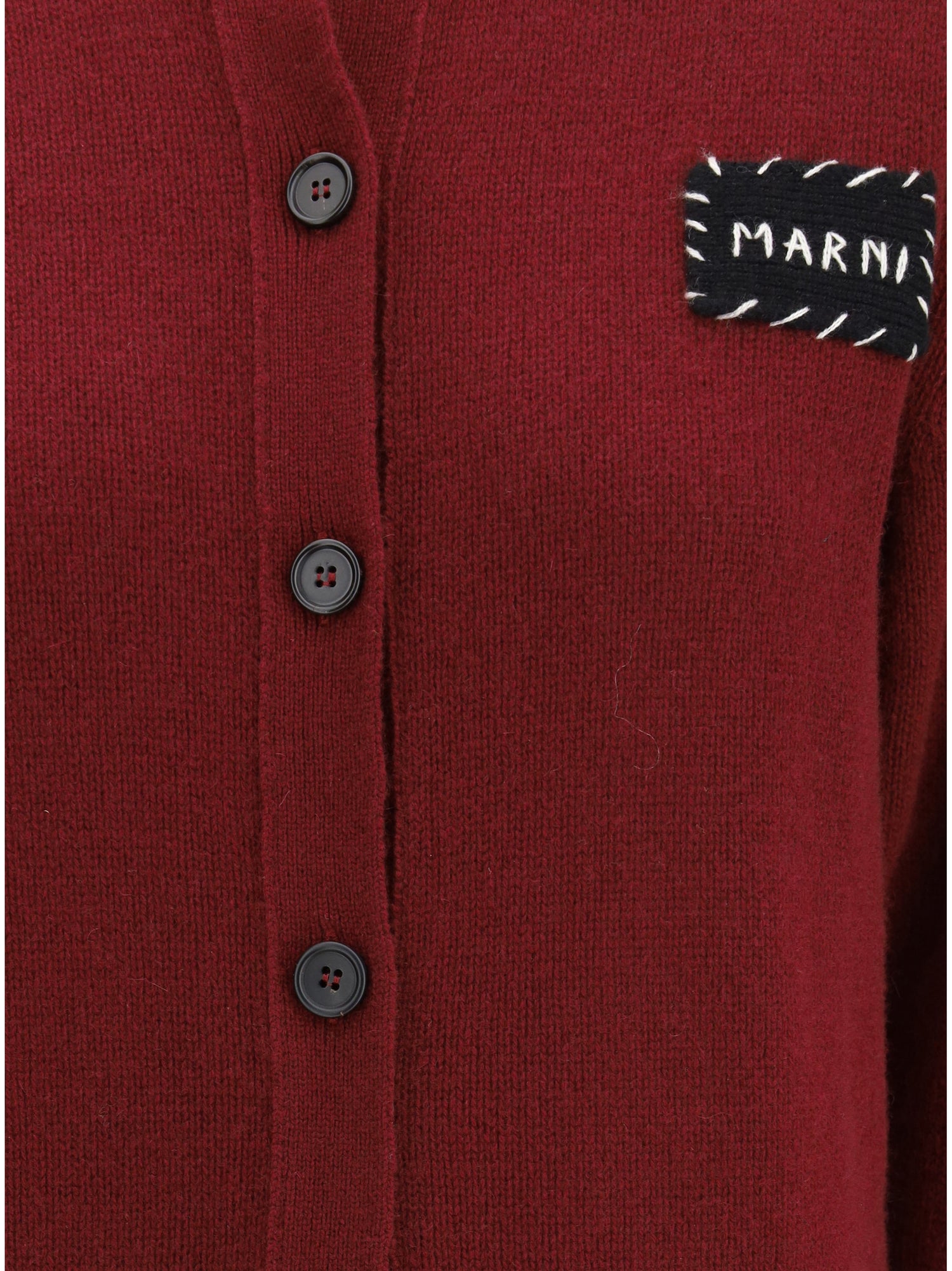 MARNI 40 cashmere cardigan with patch
