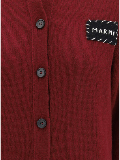 MARNI 40 cashmere cardigan with patch