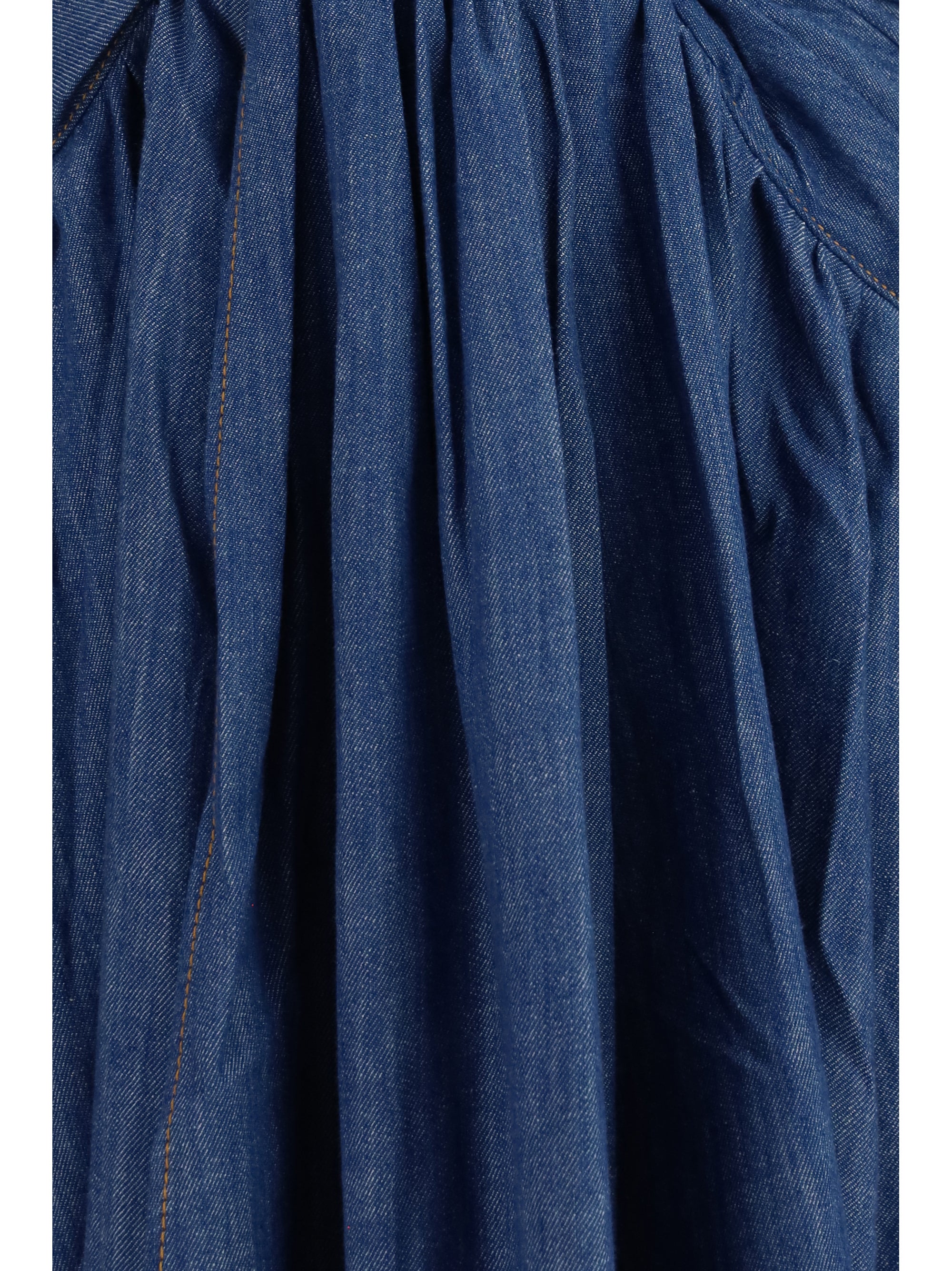 echo halterneck denim dress
