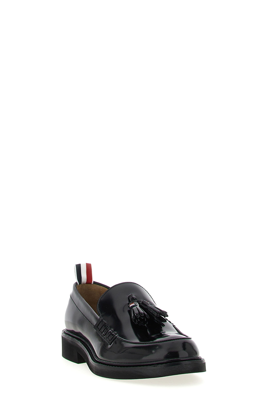 THOM BROWNE 37 polished calf leather loafers