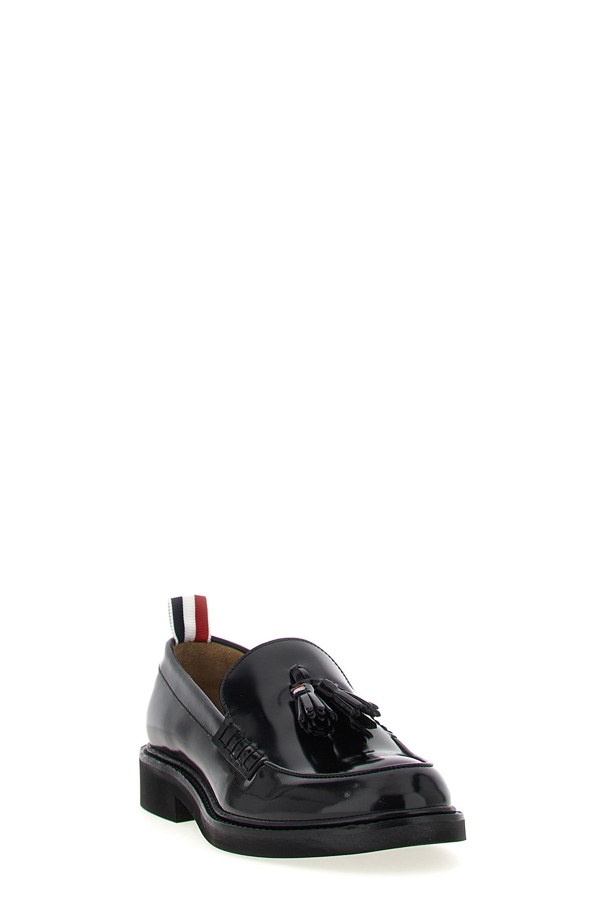 polished calf leather loafers