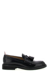 polished calf leather loafers