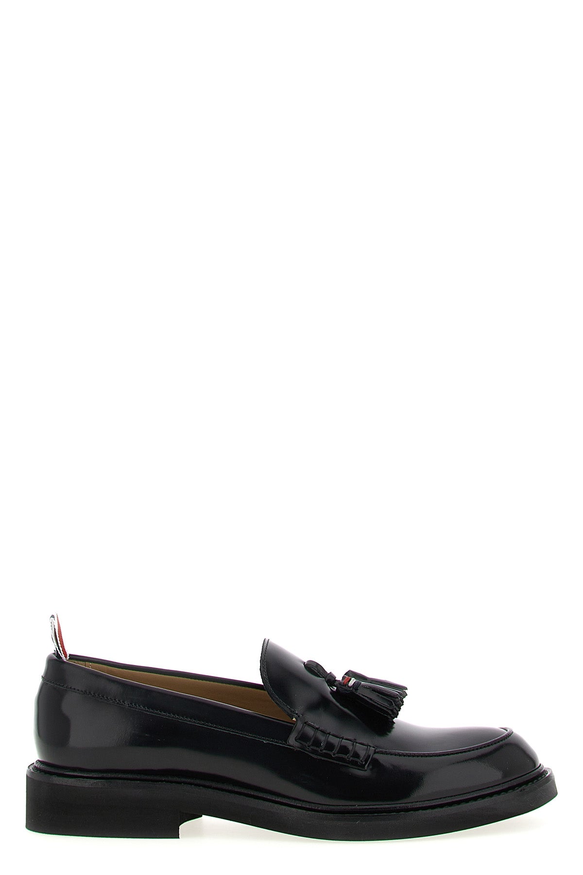 polished calf leather loafers