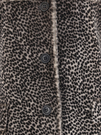 SALVATORE SANTORO 40 spotted patterned fur jacket