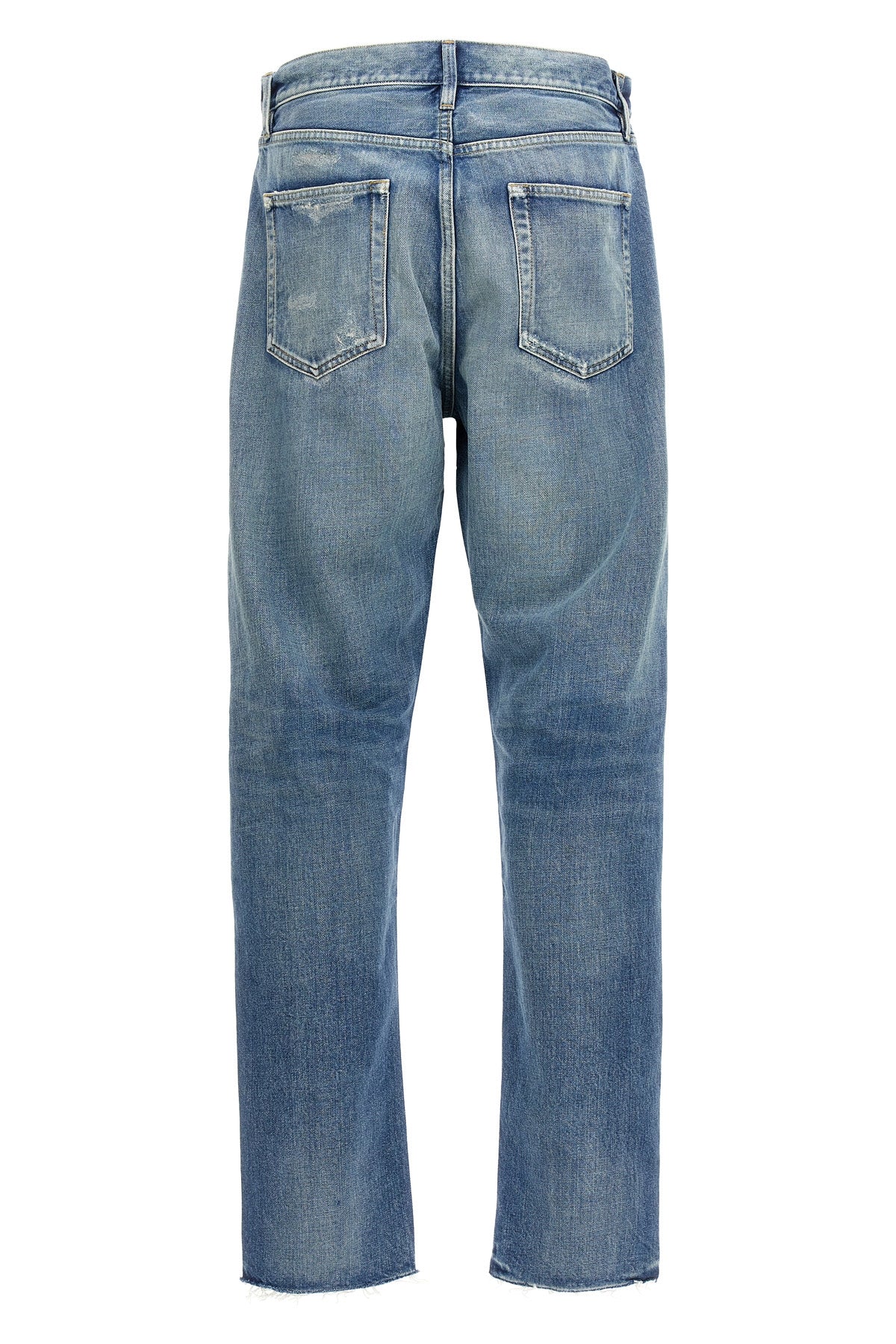 straight 5 pocket cotton denim jeans