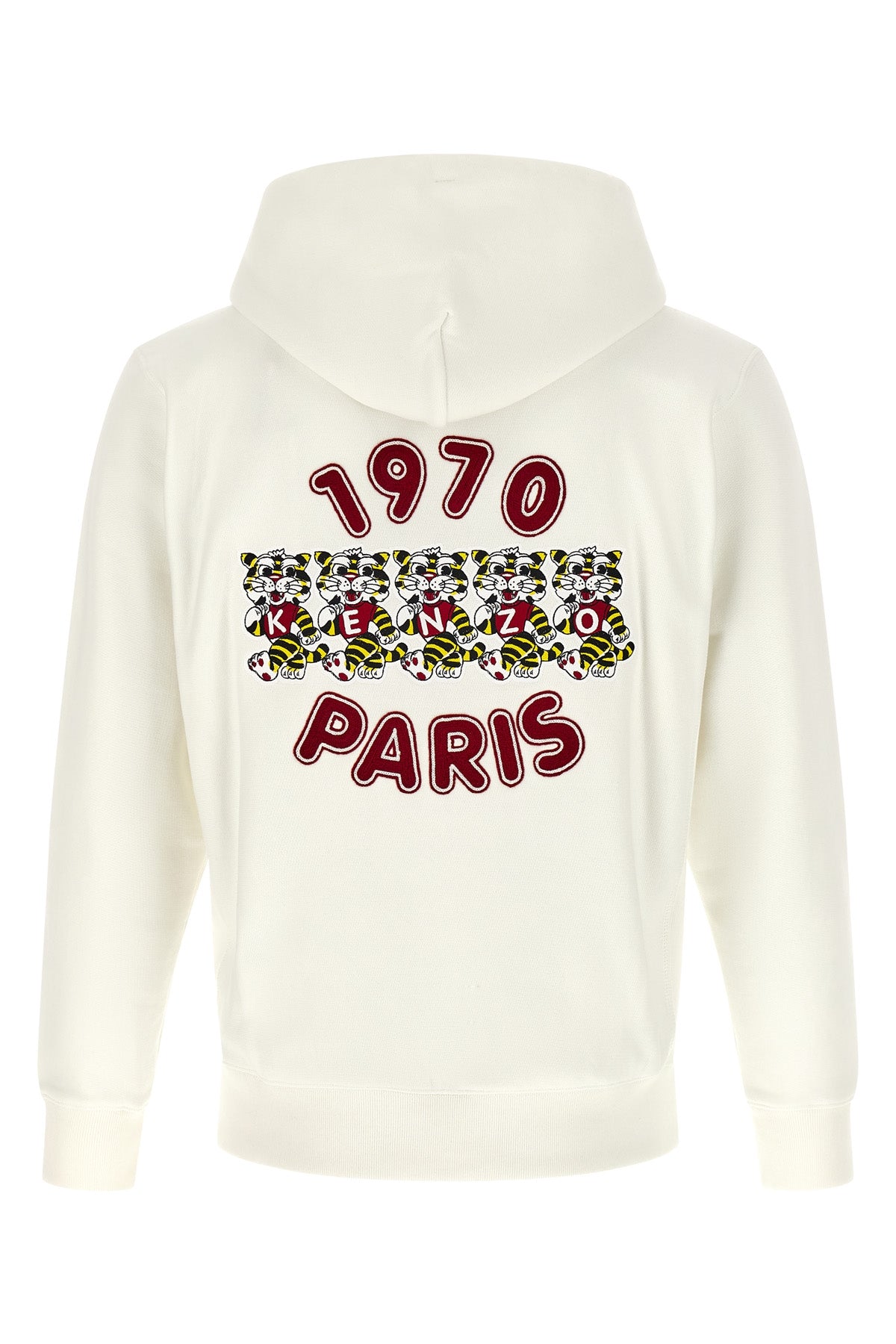 wild tiger embroidered hoodie