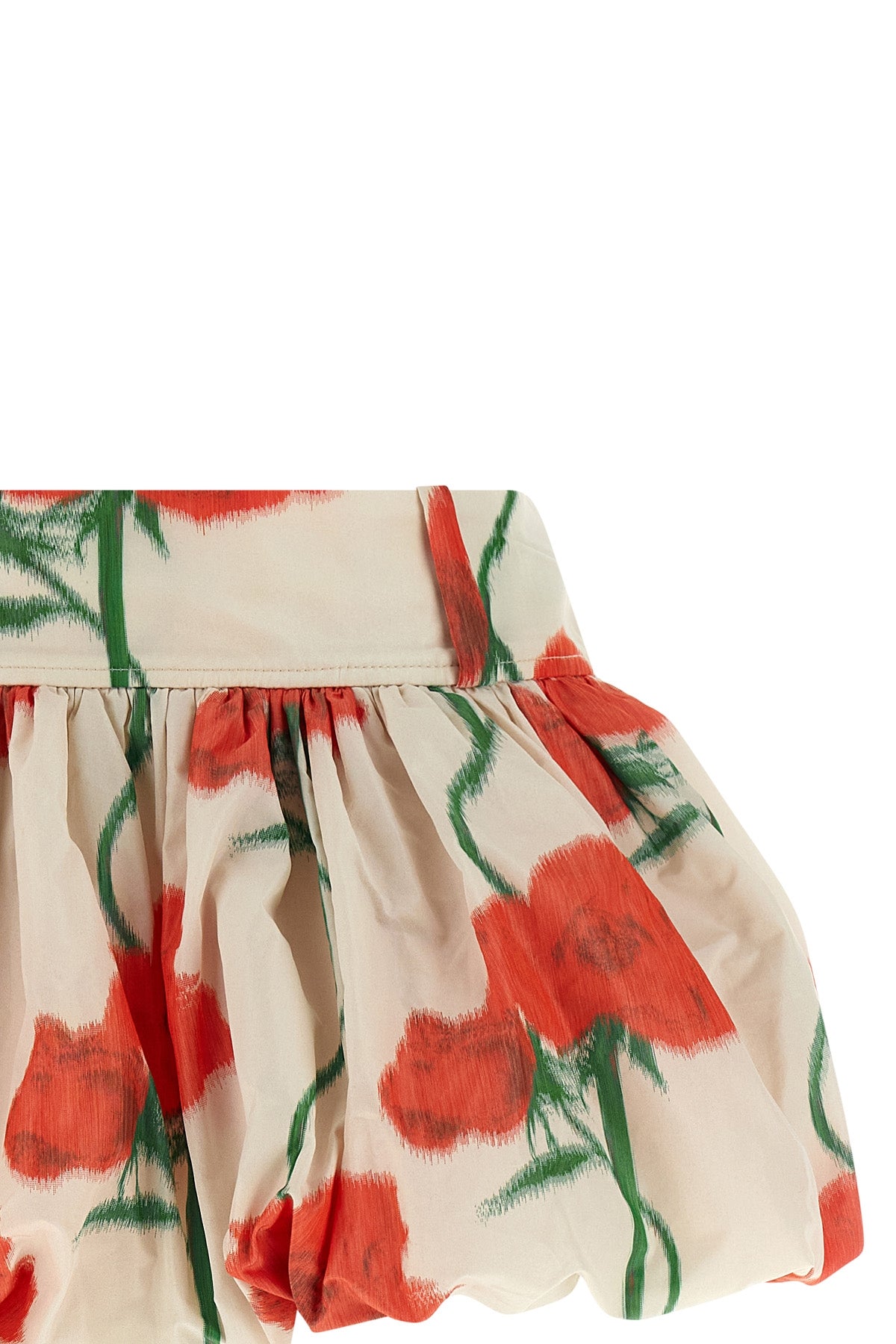 all-over mini skirt in taffeta kenzo archive rose print