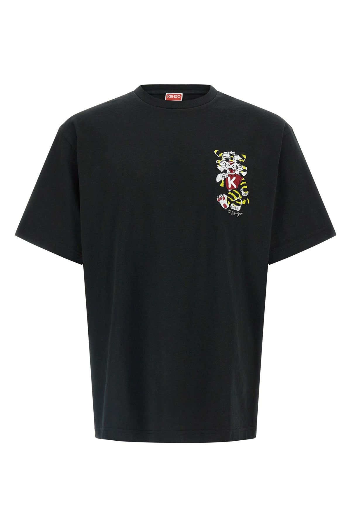 wild tiger embroidered cotton