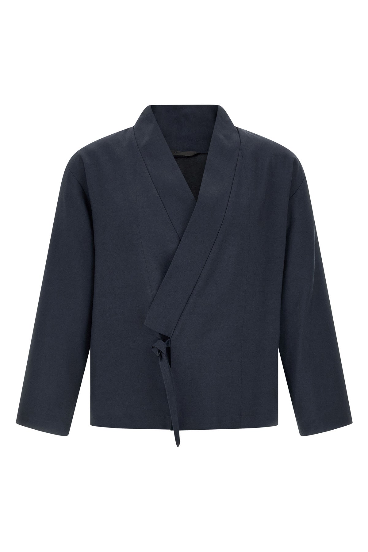 viscose and wool blend blazer