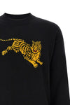 the kenzo jumping tiger jersey features a classic crewneck silhouette