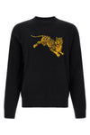 the kenzo jumping tiger jersey features a classic crewneck silhouette