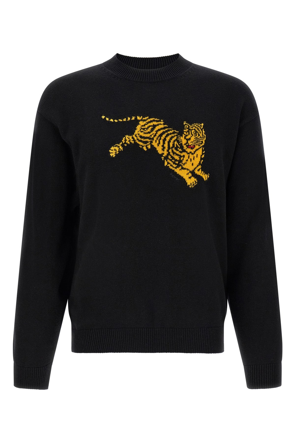 the kenzo jumping tiger jersey features a classic crewneck silhouette