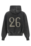 26 hoodie in heavy used-effect cotton fleece finished