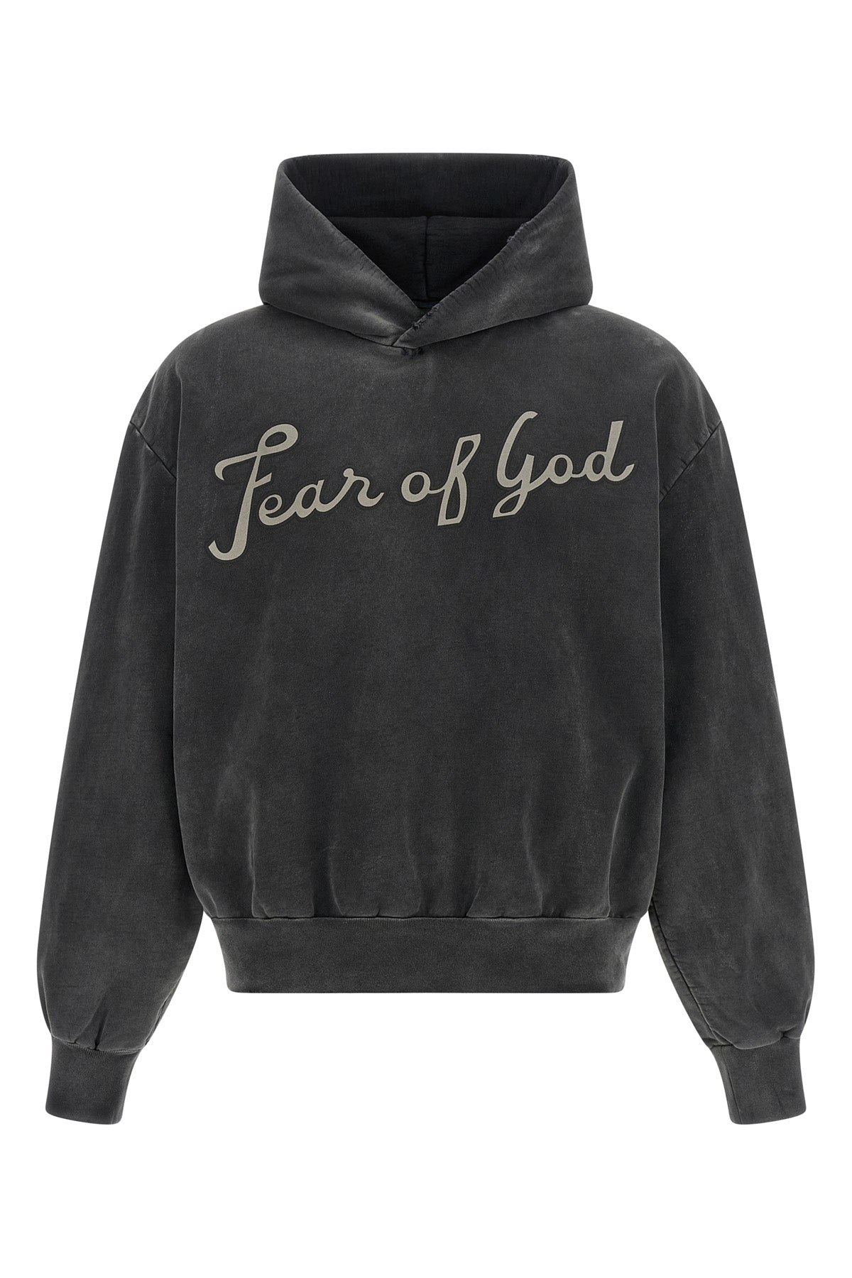26 hoodie in heavy used-effect cotton fleece finished