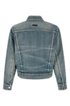 classic trucker stone washed cotton denim jacket