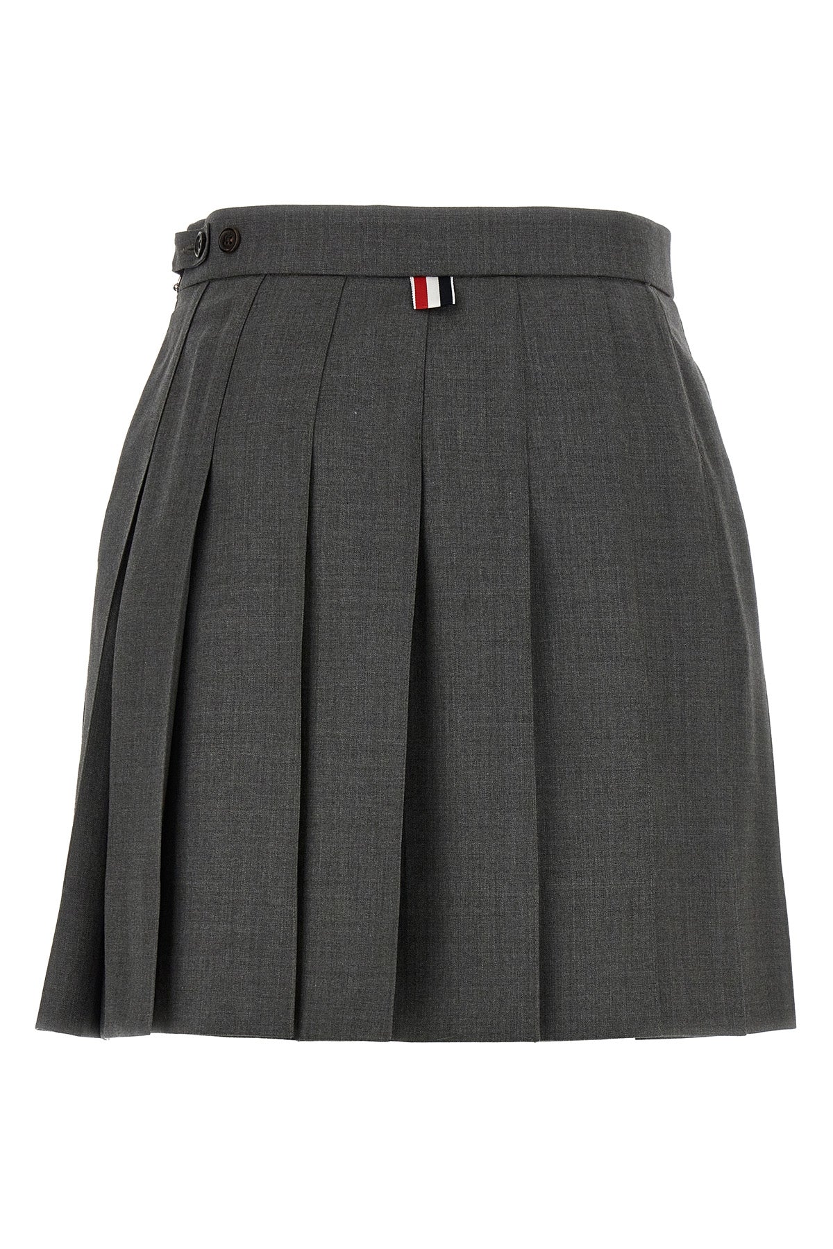 thom brown pleated wool skirt
