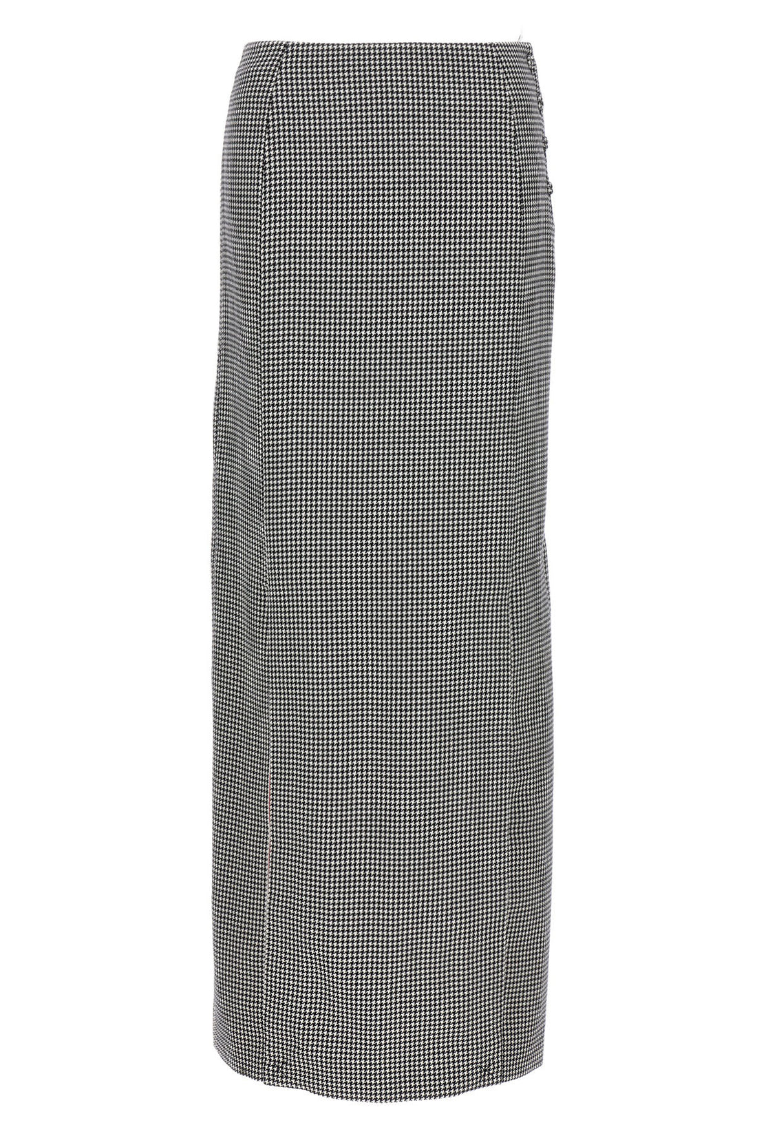 THOM BROWNE 42 pied de poule wool long skirt