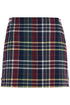 wool twill mini skirt in