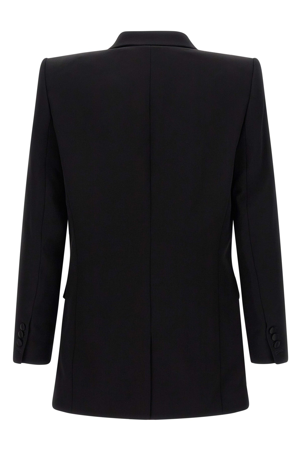 single-breasted hourglass blazer in viscose crêpe