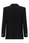 double-breasted grain de poudre blazer
