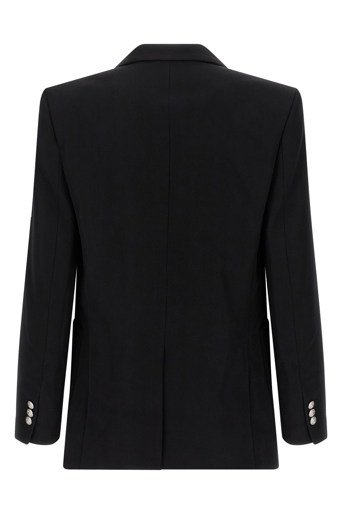 double-breasted grain de poudre blazer