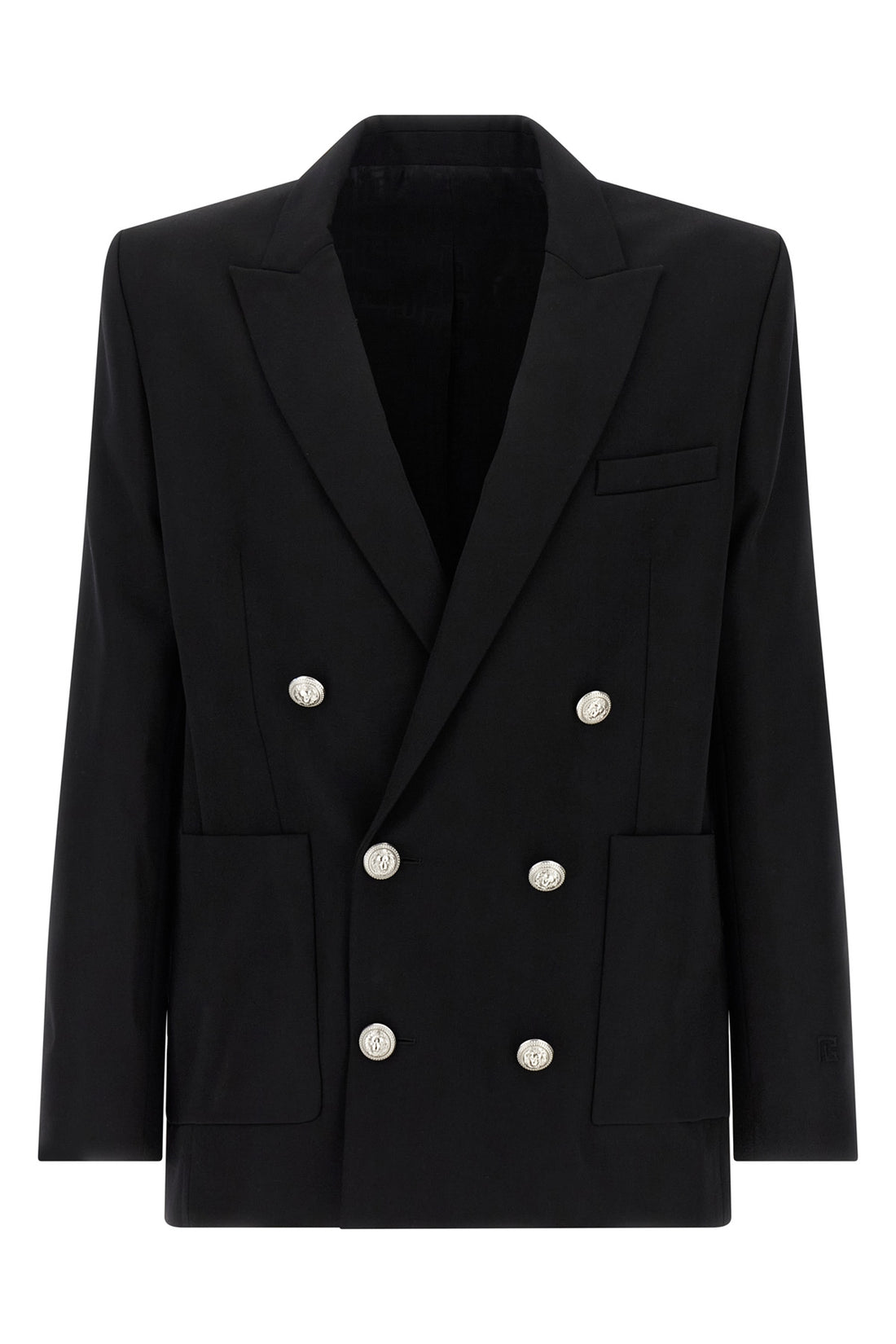 BALMAIN 50 double-breasted grain de poudre blazer